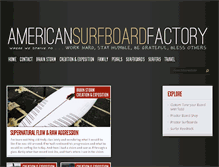 Tablet Screenshot of americansurfboardfactory.com